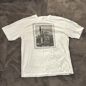 Old Navy White Cactus Graphic Tee